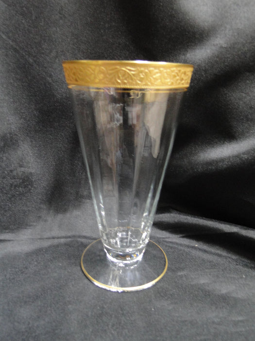 Tiffin Rambler Rose, Encrusted Gold Band: Iced Tea / Parfait (s), 6 1/8"