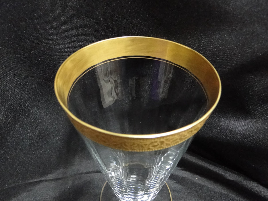 Tiffin Rambler Rose, Encrusted Gold Band: Iced Tea / Parfait (s), 6 1/8"