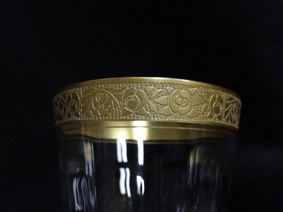 Tiffin Rambler Rose, Encrusted Gold Band: Iced Tea / Parfait (s), 6 1/8"