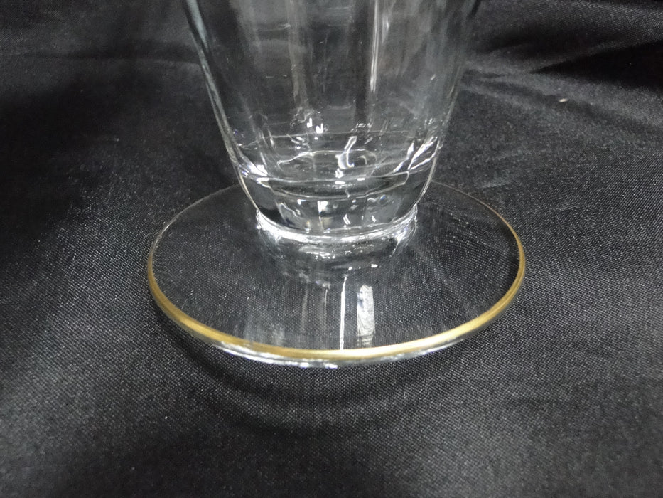 Tiffin Rambler Rose, Encrusted Gold Band: Iced Tea / Parfait (s), 6 1/8"