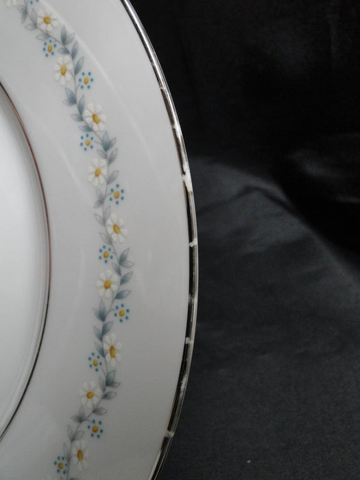 Oxford (Lenox) Holyoke, Daisies, Gray & Blue Leaves: Dinner Plate, 10 3/4", Wear