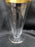 Tiffin Rambler Rose, Encrusted Gold Band: Iced Tea / Parfait, 6 1/8" Tall, As Is
