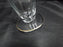 Tiffin Rambler Rose, Encrusted Gold Band: Iced Tea / Parfait, 6 1/8" Tall, As Is