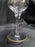 Tiffin Rambler Rose, #14188, Encrusted Gold Band: Water or Wine Goblet, 7 1/4"