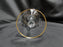 Tiffin Rambler Rose, #14188, Encrusted Gold Band: Water or Wine Goblet, 7 1/4"