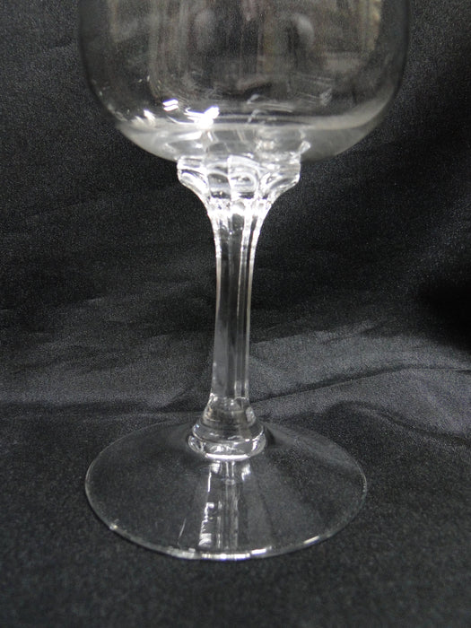 Lenox Holiday Crystal, Older, Etched Holly: Water or Wine Goblet, 7 1/8", Wear