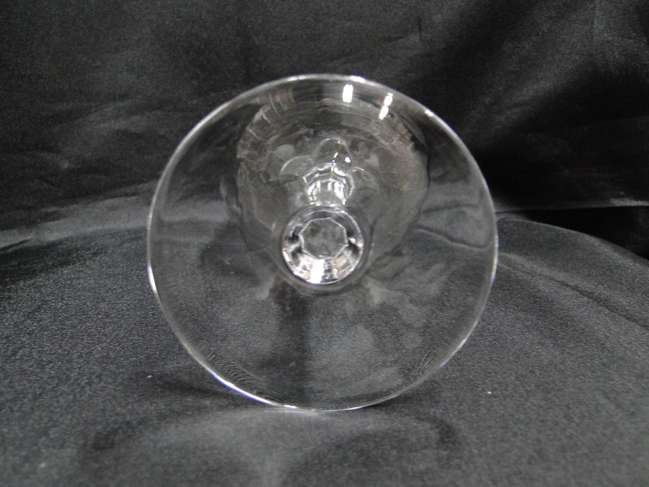 Lenox Holiday Crystal, Older, Etched Holly: Water or Wine Goblet, 7 1/8", Wear