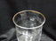 Lenox Holiday Crystal, Older, Etched Holly: Water or Wine Goblet, 7 1/8", Wear