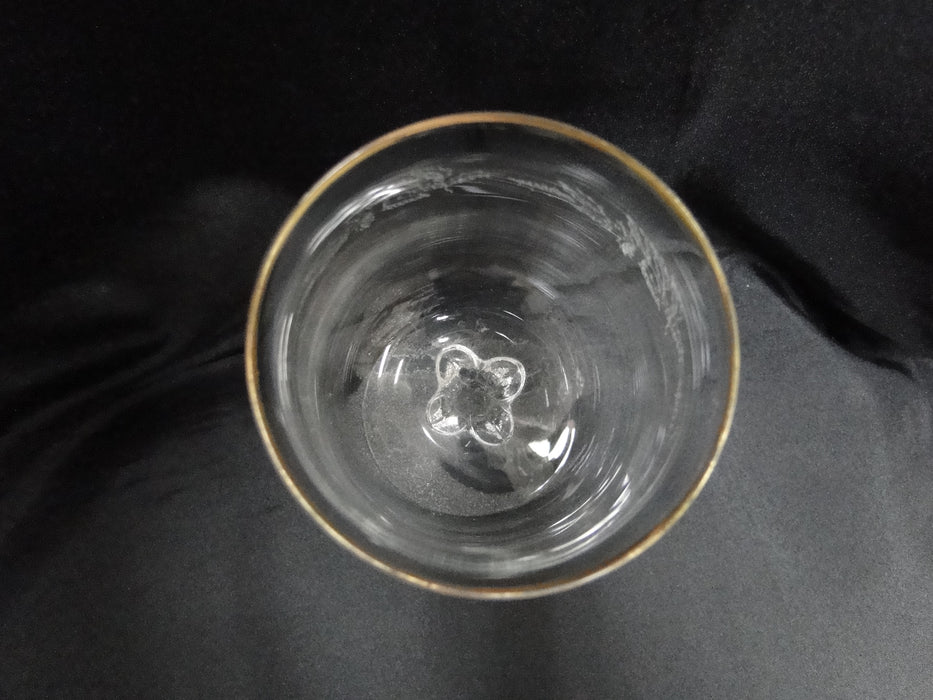 Lenox Holiday Crystal, Older, Etched Holly: Water or Wine Goblet, 7 1/8", Wear