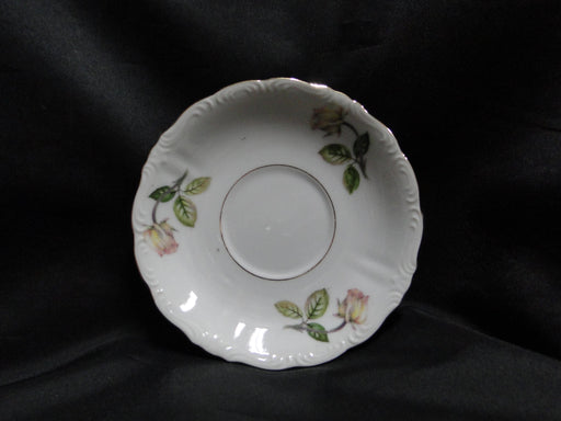 Ucagco Yellow Roses, Green Leaves, Embossed: 5 5/8" Saucer (s) Only, No Cup
