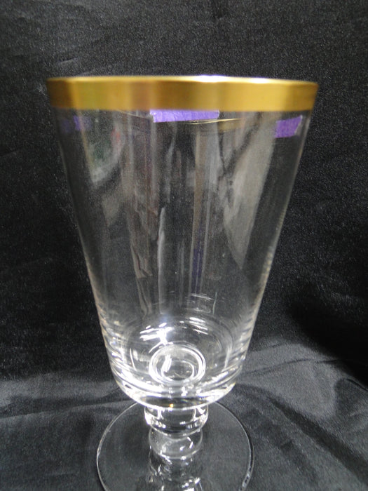 Lenox Viceroy Crystal, Clear w/ Gold Band: Iced Tea (s), 6 1/2", Gold Wear