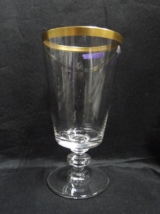 Lenox Viceroy Crystal, Clear w/ Gold Band: Iced Tea (s), 6 1/2", Gold Wear