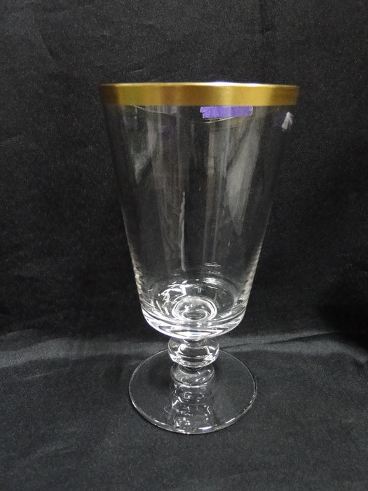 Lenox Viceroy Crystal, Clear w/ Gold Band: Iced Tea (s), 6 1/2", Gold Wear