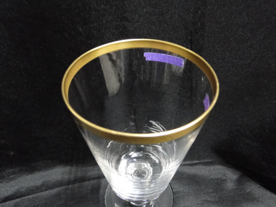 Lenox Viceroy Crystal, Clear w/ Gold Band: Iced Tea (s), 6 1/2", Gold Wear