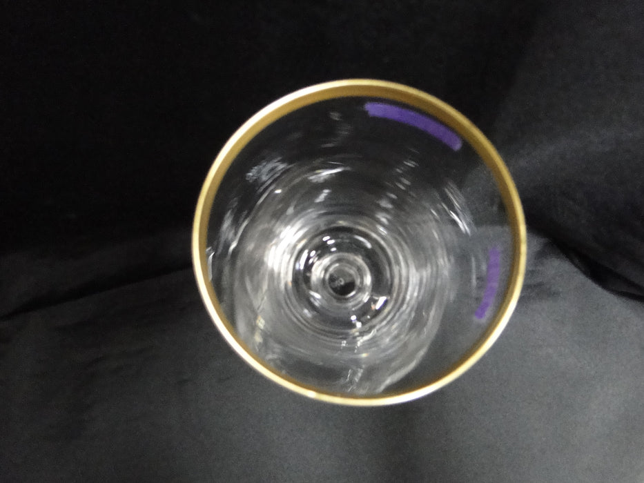 Lenox Viceroy Crystal, Clear w/ Gold Band: Iced Tea (s), 6 1/2", Gold Wear