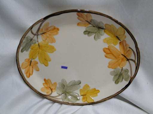 Franciscan October, USA, Fall Leaves: Oval Serving Platter, 11 5/8" x 9 3/8"