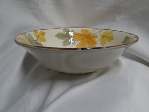 Franciscan October, USA, Fall Leaves: Round Serving Bowl, 8 7/8" x 2 1/2" Tall