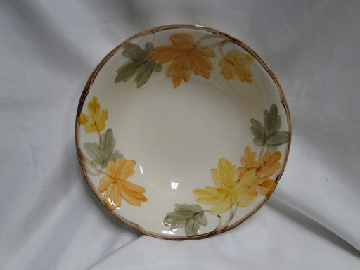 Franciscan October, USA, Fall Leaves: Round Serving Bowl, 8 7/8" x 2 1/2" Tall