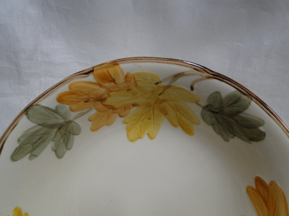 Franciscan October, USA, Fall Leaves: Round Serving Bowl, 8 7/8" x 2 1/2" Tall