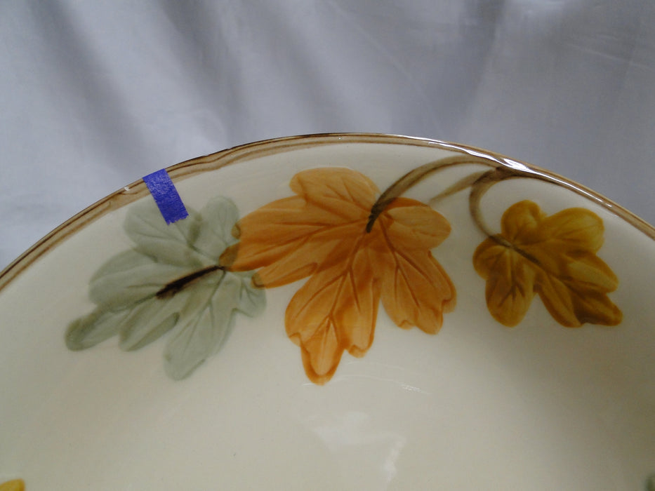 Franciscan October, USA, Fall Leaves: Round Serving Bowl, 8 7/8" x 2 1/2", As Is