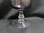 Fostoria Distinction Plum, Purple Bowl, Clear Stem: Iced Tea (s), 7" Tall