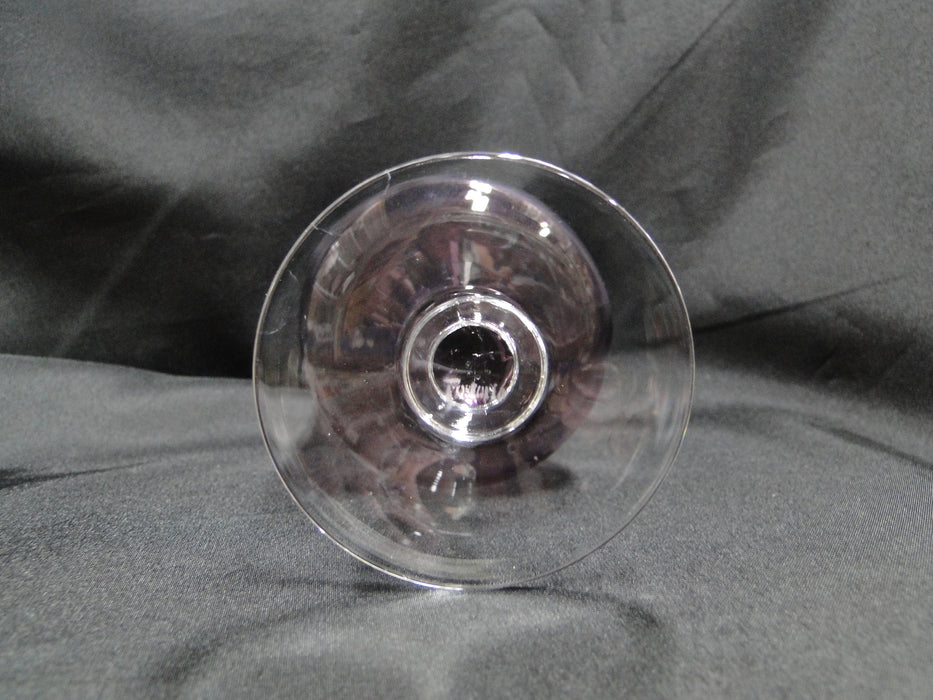 Fostoria Distinction Plum, Purple Bowl, Clear Stem: Iced Tea, 7" Tall, Flaw