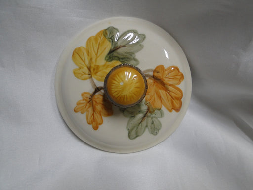 Franciscan October, USA, Fall Leaves: Lid Only for Sugar Bowl, 4" Diameter