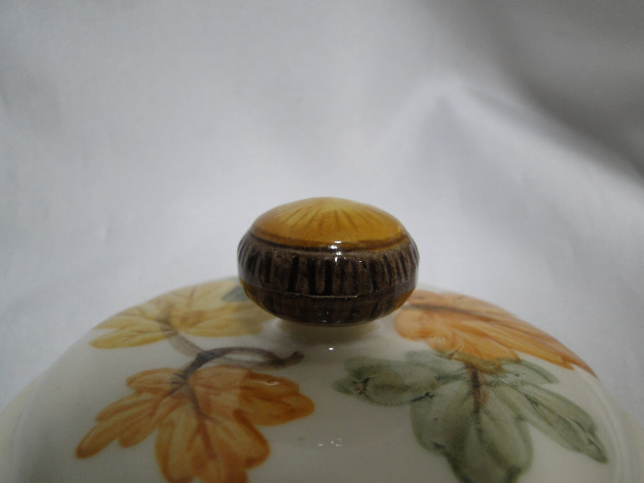 Franciscan October, USA, Fall Leaves: Lid Only for Sugar Bowl, 4" Diameter