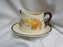 Franciscan October, USA, Fall Leaves: Gravy Bowl w/ Attached Plate, Crazing