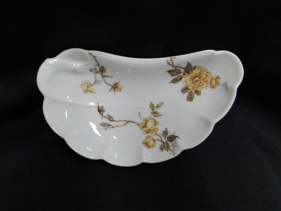 Haviland (Limoges) Schleiger 266, Yellow Roses: Crescent Bone Plate (s), 7"