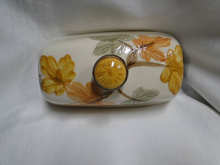 Franciscan October, USA, Fall Leaves: Covered Butter Dish w/ Lid