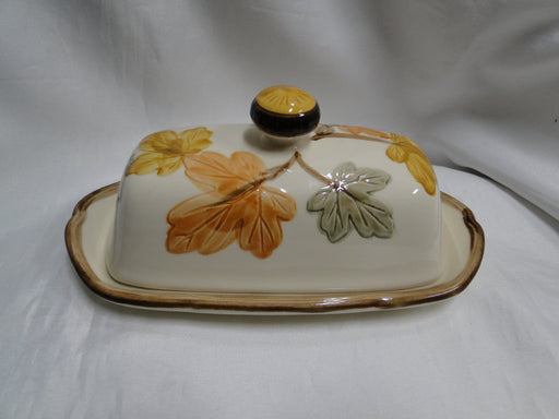 Franciscan October, USA, Fall Leaves: Covered Butter Dish w/ Lid