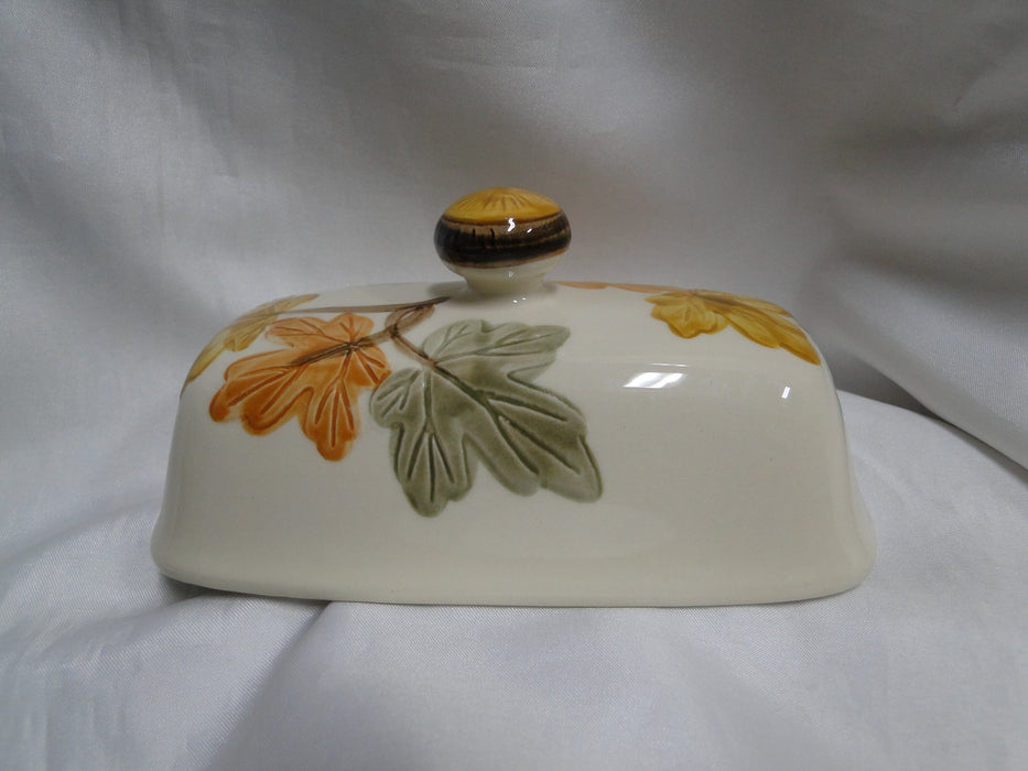 Franciscan October, USA, Fall Leaves: Covered Butter Dish w/ Lid