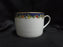Bernardaud Frutti Fiori, Fruit, Flowers, Blue Rim: Cup & Saucer Set 2 1/8", Nick
