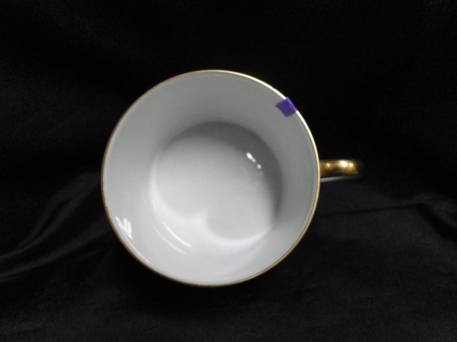 Bernardaud Frutti Fiori, Fruit, Flowers, Blue Rim: Cup & Saucer Set 2 1/8", Nick