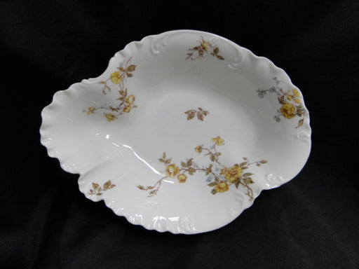 Haviland (Limoges) Schleiger 266, Yellow Roses: Oval Serving Bowl, 10 1/4"