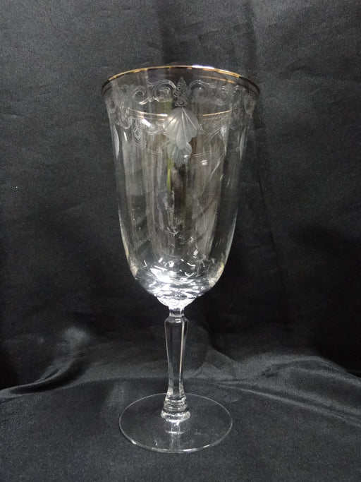 Lenox Classic Shell Crystal, Etched, Gold: Iced Tea (s), 7 3/4", Indentation