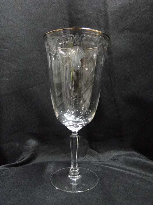 Lenox Classic Shell Crystal, Etched, Gold: Iced Tea (s), 7 3/4", Indentation