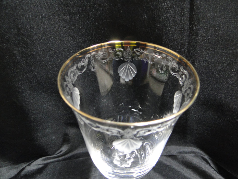 Lenox Classic Shell Crystal, Etched, Gold: Iced Tea (s), 7 3/4", Indentation