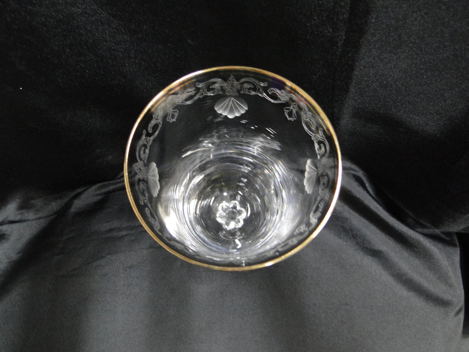 Lenox Classic Shell Crystal, Etched, Gold: Iced Tea (s), 7 3/4", Indentation