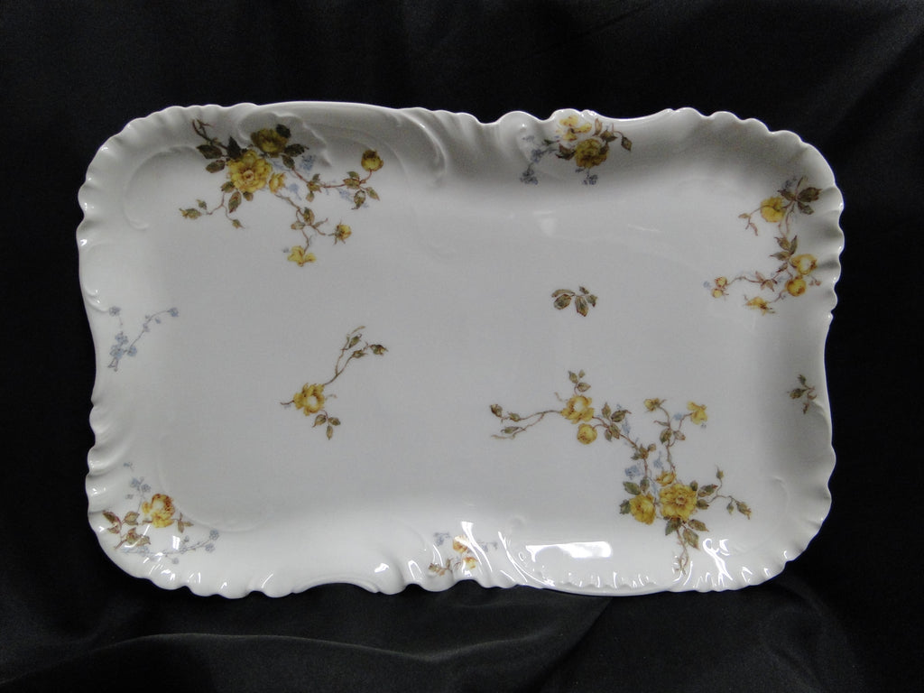 Haviland (Limoges) Schleiger 266, Yellow Roses: Rectangular