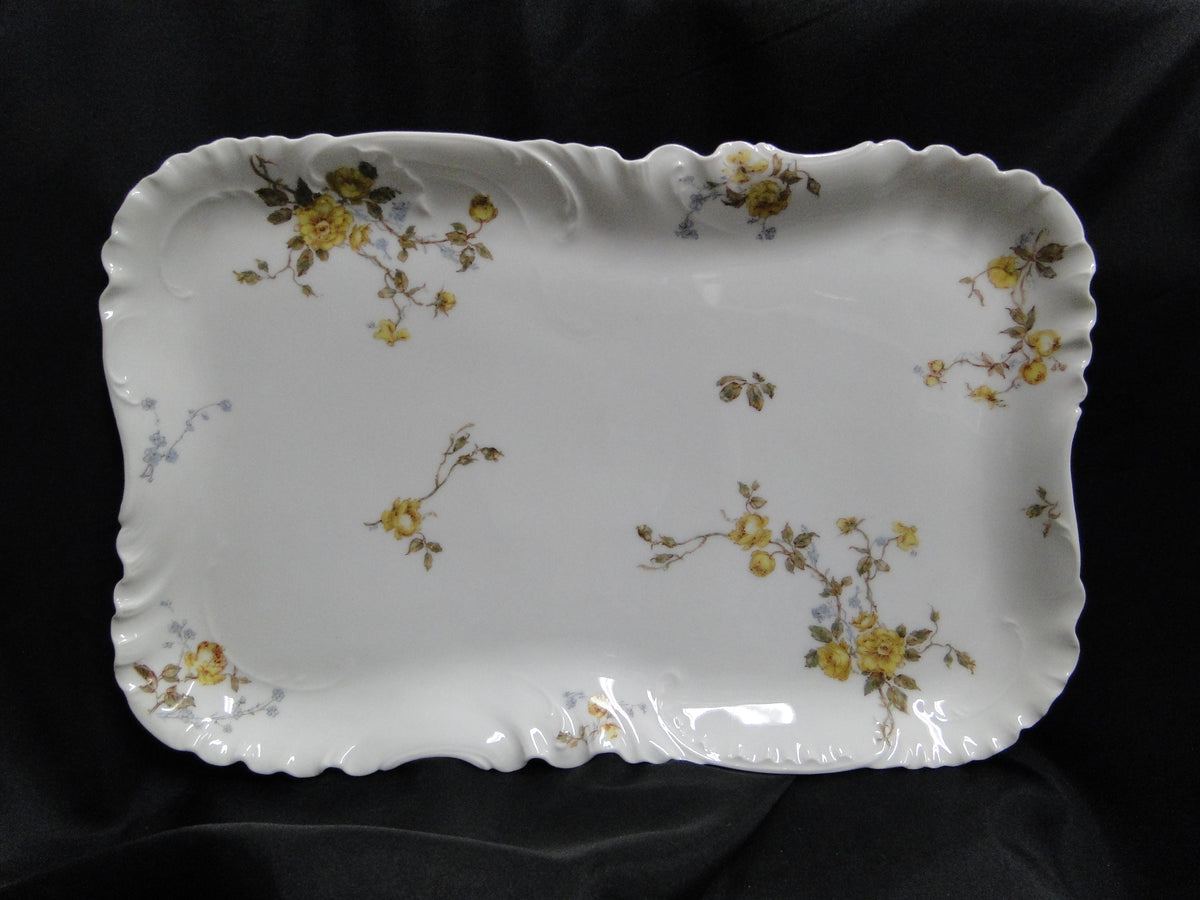 Haviland (Limoges) Schleiger 266, Yellow Roses: Rectangular