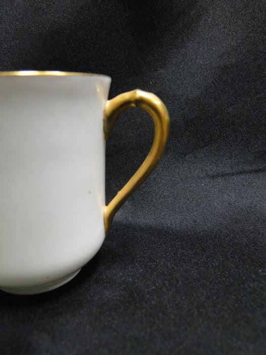 Haviland White w/ Thin Gold Trim: Chocolate Cup & Saucer Set (s), 2 3/4" Tall