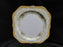 Noritake N3444, Yellow Edge, Florals: Square Salad Plate (s), 7 3/4"