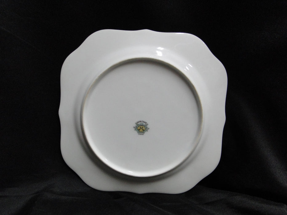 Noritake N3444, Yellow Edge, Florals: Square Salad Plate (s), 7 3/4"