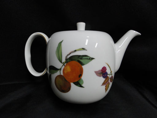 Royal Worcester Evesham Gold, Fruit: Teapot & Lid, 5 3/8" Tall, As Is