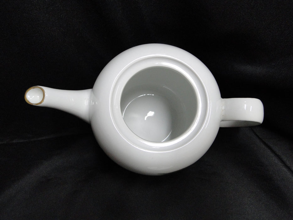 Royal Worcester Evesham Gold, Fruit: Teapot & Lid, 5 3/8" Tall, As Is