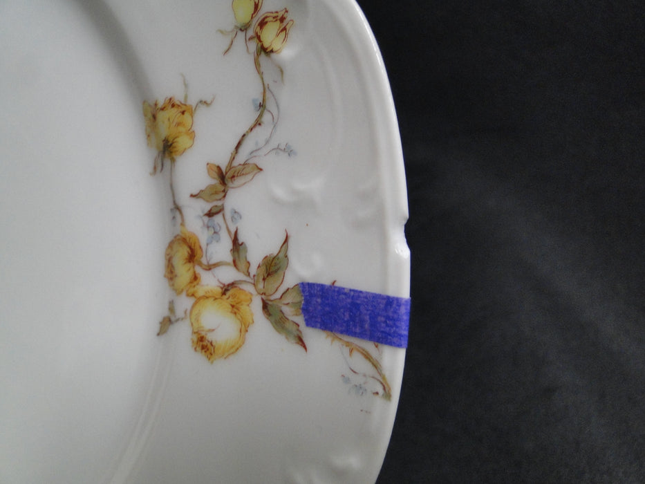 Haviland (Limoges) Schleiger 266, Yellow Roses: Luncheon Plate (s), 8 1/2" As Is