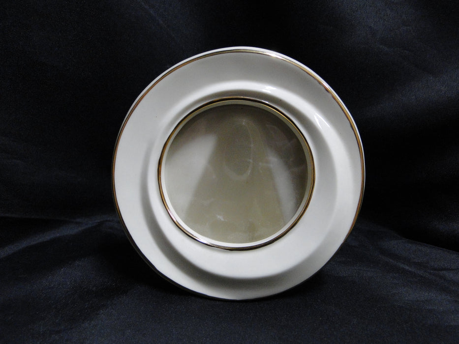 Lenox Off White w/ Gold Trim: Round Picture Frame 5", 3" x 3" Photo, Certificate
