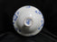 Porsgrund Norway Blue Flowers, Brown Trim: Round Serving Bowl & Lid, 9 3/4"